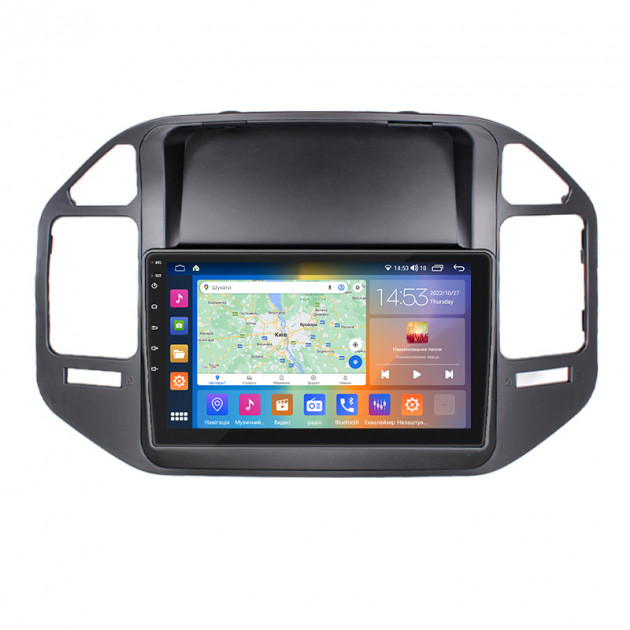 Штатная магнитола Lesko для Mitsubishi Pajero III 1999-2002 экран 9" 4/64Gb CarPlay 4G Wi-Fi GPS Prime