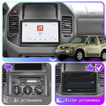 Штатная магнитола Lesko для Mitsubishi Pajero III 1999-2002 экран 9" 4/64 QLED CarPlay 4G Wi-Fi GPS 360 Prime