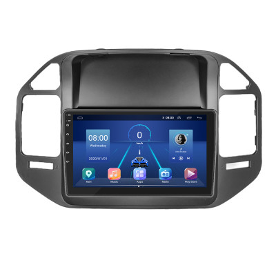 Штатная магнитола Lesko для Mitsubishi Pajero III 1999-2002 экран 9" 2/32Gb 4G Wi-Fi GPS Top