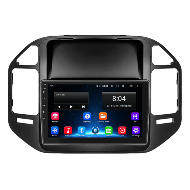 Штатная магнитола Lesko для Mitsubishi Pajero III Рестайлинг 2002-2006 экран 9" 2/32Gb Wi-Fi GPS Base