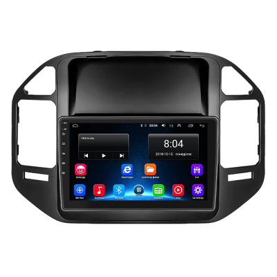 Штатная магнитола Lesko для Mitsubishi Pajero III Рестайлинг 2002-2006 экран 9" 2/32Gb 4G Wi-Fi GPS Top