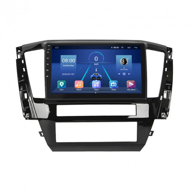 Штатная магнитола Lesko для Mitsubishi Pajero Sport III Рестайлинг 2019-н.в. экран 10" 2/32Gb 4G Wi-Fi GPS Top
