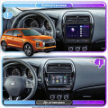 Штатная магнитола Lesko для Mitsubishi RVR III Рестайлинг 3 2019-н.в. экран 10" 4/32Gb 4G Wi-Fi GPS Top