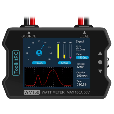 Ватметр ToolKitRC WM150 black 50V 150A