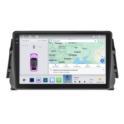 Штатная магнитола Lesko для Nissan Kicks I 2016-2020 экран 9" 4/64 QLED CarPlay 4G Wi-Fi GPS 360 Prime