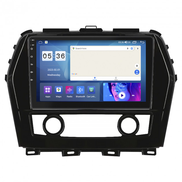 Штатная магнитола Lesko для Nissan Maxima VIII (A36) 2015-2018 экран 10" 2/32Gb CarPlay 4G Wi-Fi GPS Prime