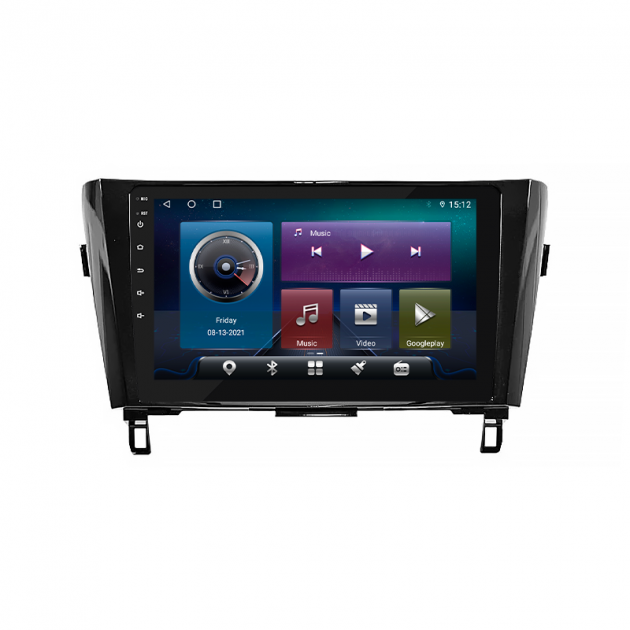 Штатная магнитола Lesko для Nissan Qashqai II 2013-2019 экран 10" 4/64Gb 4G Wi-Fi GPS Top