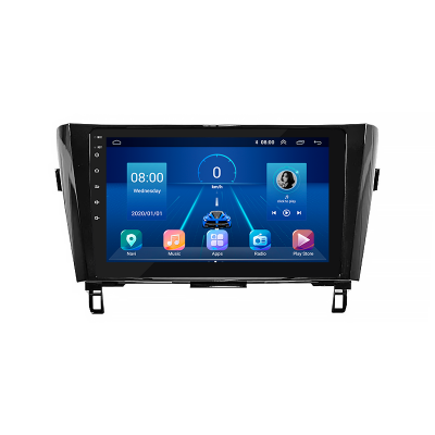 Штатная магнитола Lesko для Nissan Qashqai II 2013-2019 экран 10" 6/128Gb 4G Wi-Fi GPS Top