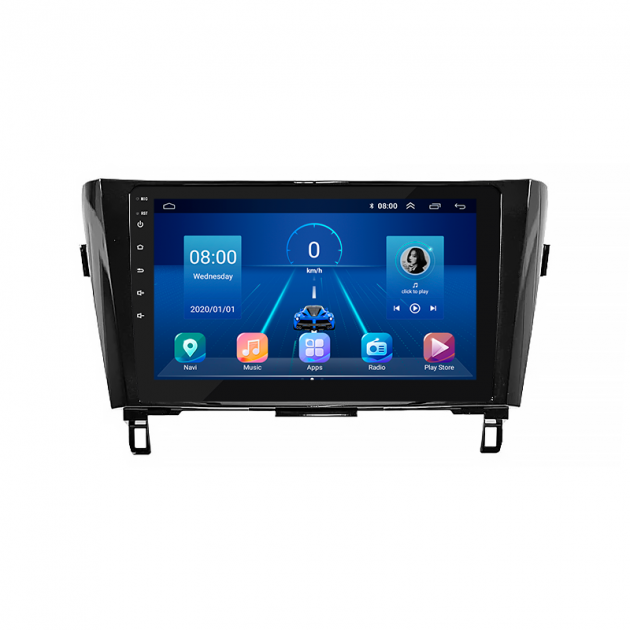 Штатная магнитола Lesko для Nissan Qashqai II Рестайлинг 2017-н.в. экран 10" 2/32Gb 4G Wi-Fi GPS Top