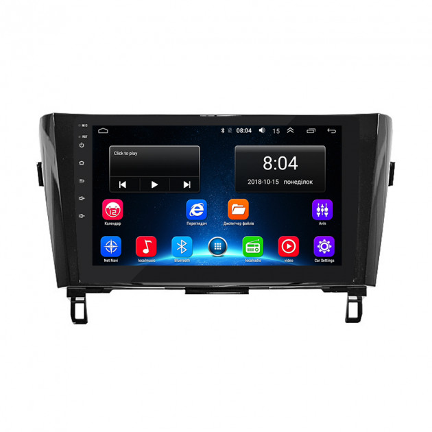 Штатная магнитола Lesko для Nissan Rogue II Рестайлинг 2016-2020 экран 10" 2/32Gb Wi-Fi GPS Base