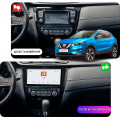 Штатная магнитола Lesko для Nissan Rogue II Рестайлинг 2016-2020 экран 10" 4/64 QLED CarPlay 4G Wi-Fi GPS 360 Prime