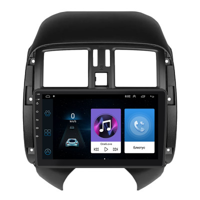 Штатная магнитола Lesko для Nissan Sunny N17 Рестайлинг 2014-2016 экран 9" 1/16Gb Wi-Fi GPS Base
