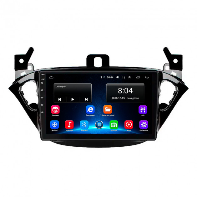 Штатная магнитола Lesko для Opel Corsa E 2014-2019 экран 9" 2/32Gb Wi-Fi GPS Base