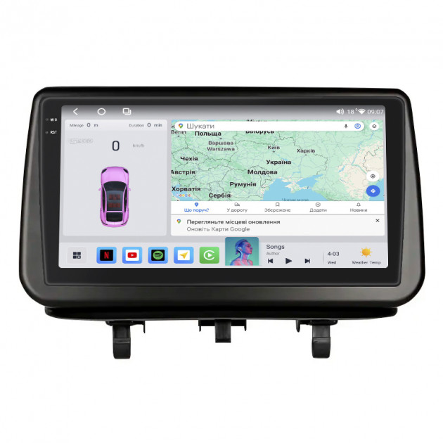 Штатная магнитола Lesko для Opel Meriva B 2010-2014 экран 9" 4/64 QLED CarPlay 4G Wi-Fi GPS 360 Prime