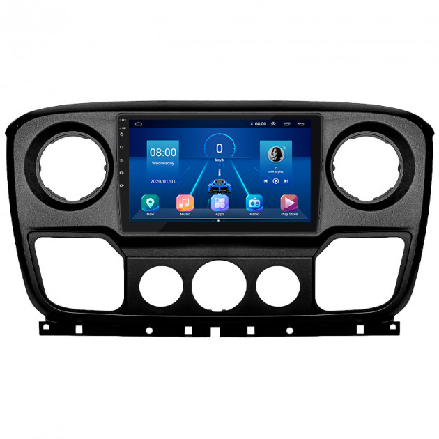 Штатная магнитола Lesko для Opel Movano B 2010-2019 экран 10" 4/64Gb 4G Wi-Fi GPS Top
