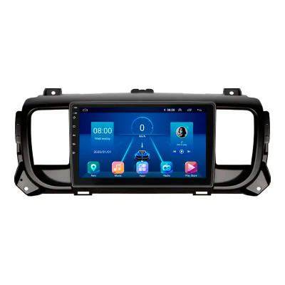 Штатная магнитола Lesko для Opel Vivaro C 2019-н.в. экран 9" 6/128Gb 4G Wi-Fi GPS Top