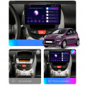 Штатная магнитола Lesko для Peugeot 107 I 2005-2009 экран 10" 4/64Gb CarPlay 4G Wi-Fi GPS Prime