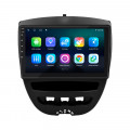 Штатная магнитола Lesko для Peugeot 107 I Рестайлинг 2009-2012 экран 10" 4/32Gb 4G Wi-Fi GPS Top