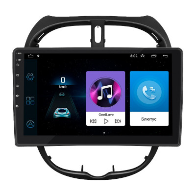 Штатная магнитола Lesko для Peugeot 206  1998-2012 экран 9" 1/16Gb Wi-Fi GPS Base