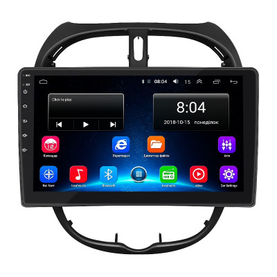 Штатная магнитола Lesko для Peugeot 206  1998-2012 экран 9" 2/32Gb Wi-Fi GPS Base
