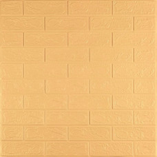 3D панель самоклеюча 700х770х3мм цегла Жовто-пісочна (009-3) SW-00000229
