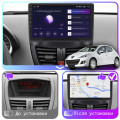 Штатная магнитола Lesko для Peugeot 207 I Рестайлинг 2009-2015 экран 9" 2/32Gb CarPlay 4G Wi-Fi GPS Prime