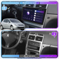 Штатная магнитола Lesko для Peugeot 307 I 2001-2005 экран 9" 2/32Gb 4G Wi-Fi GPS Top