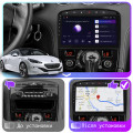 Штатная магнитола Lesko для Peugeot RCZ I Рестайлинг 2012-2015 экран 9" 2/32Gb CarPlay 4G Wi-Fi GPS Prime
