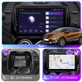 Штатная магнитола Lesko для Renault Captur I Рестайлинг 2017-2019 экран 9" 2/32Gb CarPlay 4G Wi-Fi GPS Prime