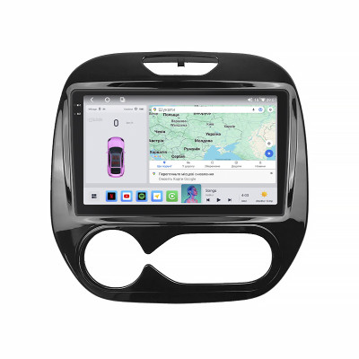 Штатная магнитола Lesko для Renault Captur I Рестайлинг 2017-2019 экран 9" 4/64 QLED CarPlay 4G Wi-Fi GPS 360 Prime