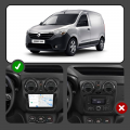 Штатная магнитола Lesko для Renault Dokker I 2012-н.в. экран 9" 2/32Gb Wi-Fi GPS Base