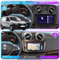 Штатная магнитола Lesko для Renault Dokker I 2012-н.в. экран 9" 4/64Gb 4G Wi-Fi GPS Top