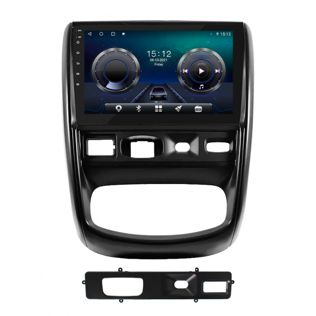 Штатная магнитола Lesko для Renault Duster I 2010-2015 экран 9" 4/64Gb 4G Wi-Fi GPS Top