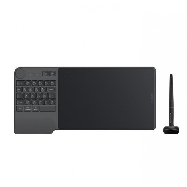 Графічний планшет Huion Inspiroy Keydial KD200 black, 8.9X5.6", 5080 LPI, 8192 levels, Bluetooth 5.0