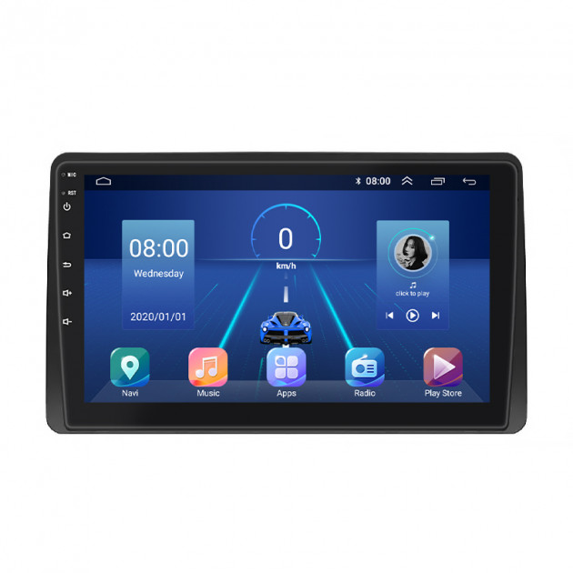 Штатная магнитола Lesko для Renault Duster II 2020-н.в экран 10" 2/32Gb 4G Wi-Fi GPS Top