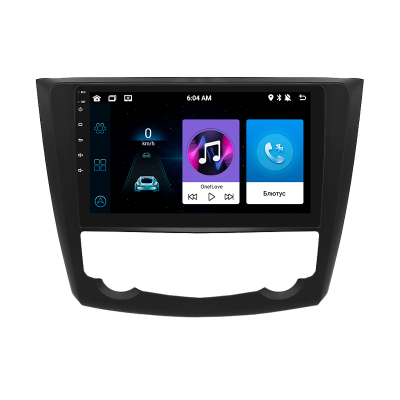 Штатная магнитола Lesko для Renault Kadjar I 2015-2018 экран 9" 1/16Gb Wi-Fi GPS Base