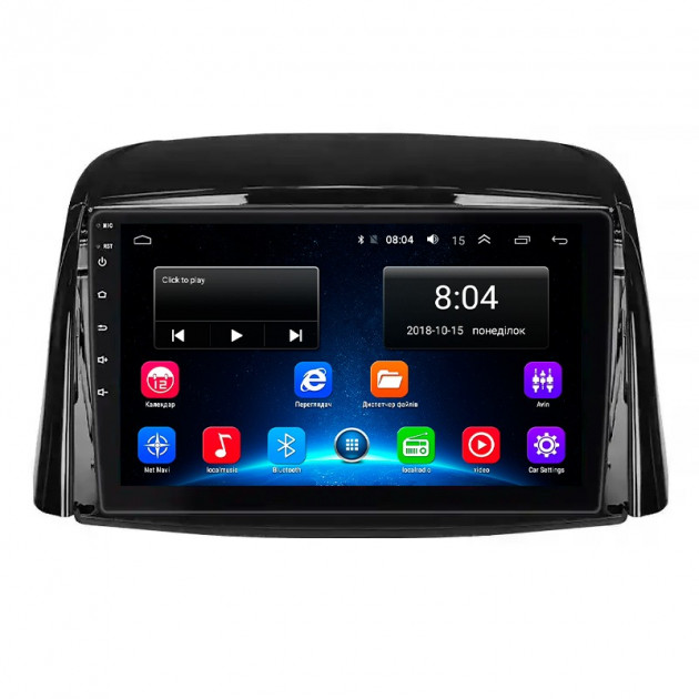 Штатная магнитола Lesko для Renault Koleos I Рестайлинг 2 2013-2016 экран 9" 2/32Gb Wi-Fi GPS Base