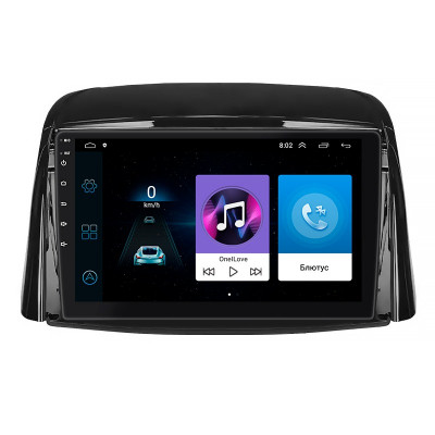 Штатная магнитола Lesko для Renault Koleos I Рестайлинг 2011-2013 экран 9" 1/16Gb Wi-Fi GPS Base