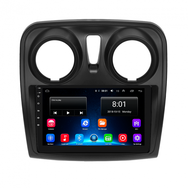 Штатная магнитола Lesko для Renault Lodgy  2012-н.в экран 9" 2/32Gb 4G Wi-Fi GPS Top