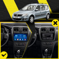 Штатная магнитола Lesko для Renault Logan II 2012-2018 экран 10" 4/32Gb 4G Wi-Fi GPS Top