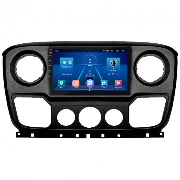 Штатная магнитола Lesko для Renault Master III 2010-2019 экран 10" 2/32Gb 4G Wi-Fi GPS Top