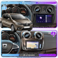 Штатная магнитола Lesko для Renault Sandero II Рестайлинг ver 2 2018-н.в экран 9" 1/16Gb Wi-Fi GPS Base