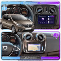 Штатная магнитола Lesko для Renault Sandero II Рестайлинг ver 2 2018-н.в экран 9" 2/32Gb 4G Wi-Fi GPS Top