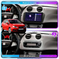 Штатная магнитола Lesko для SEAT Ibiza IV 2008-2012 экран 9" 4/64Gb CarPlay 4G Wi-Fi GPS Prime