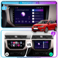 Штатная магнитола Lesko для SEAT Ibiza IV Рестайлинг 2 2015-2017 экран 9" 2/32Gb CarPlay 4G Wi-Fi GPS Prime