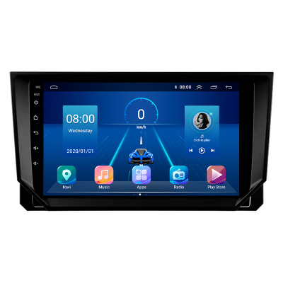 Штатная магнитола Lesko для SEAT Ibiza IV Рестайлинг 2 2015-2017 экран 9" 2/32Gb 4G Wi-Fi GPS Top