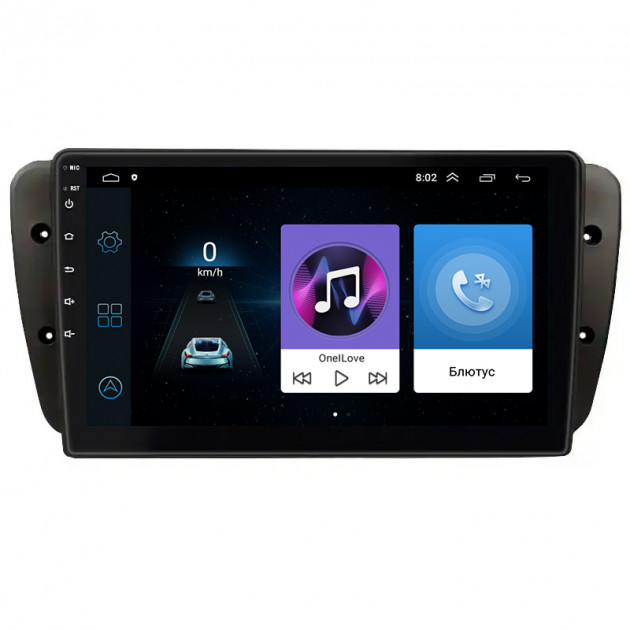 Штатная магнитола Lesko для SEAT Ibiza IV Рестайлинг 2012-2015 экран 9" 1/16Gb Wi-Fi GPS Base