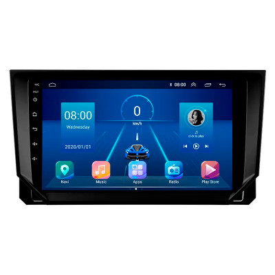 Штатная магнитола Lesko для SEAT Ibiza V 2017-2021 экран 9" 6/128Gb 4G Wi-Fi GPS Top