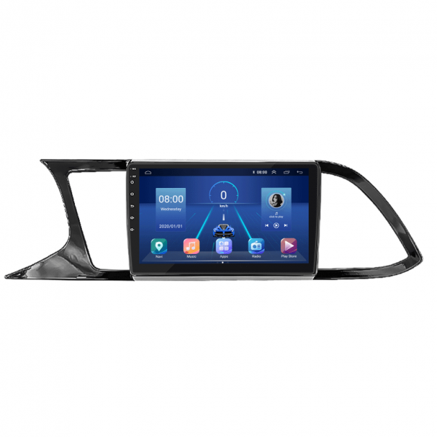Штатная магнитола Lesko для SEAT Leon III 2012-2016 экран 9" 6/128Gb 4G Wi-Fi GPS Top