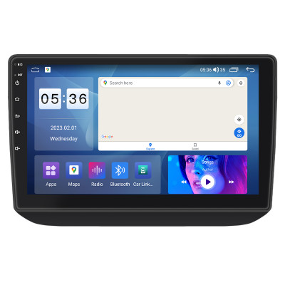 Штатная магнитола Lesko для Skoda Fabia II 2007-2010 экран 10" 4/64Gb CarPlay 4G Wi-Fi GPS Prime